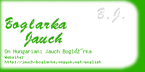 boglarka jauch business card